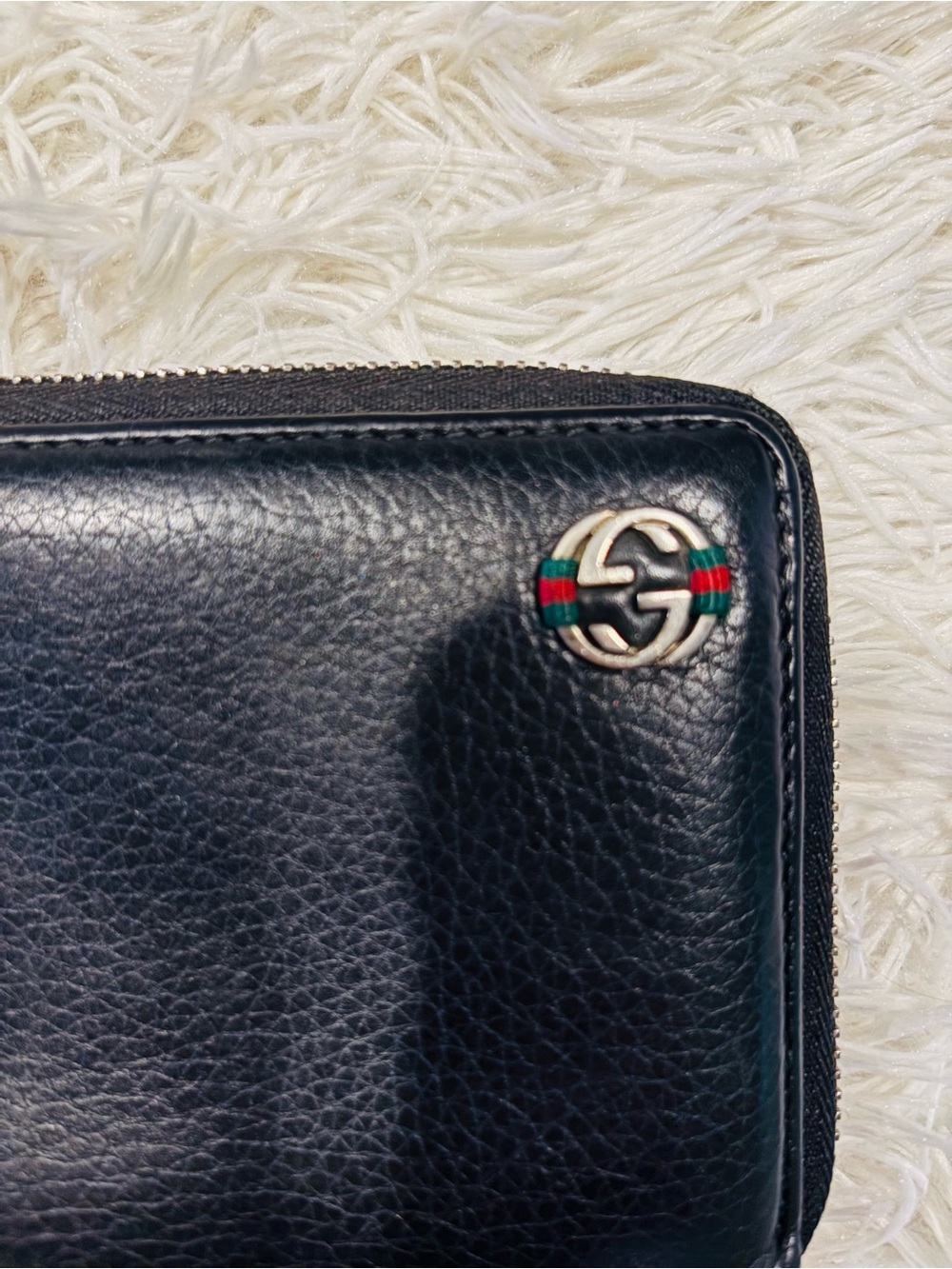 Gucci Interlocking G Web Zip-Around Wallet